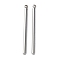 304 Stainless Steel Pendants, Bar Charms, Anti-Tarnish, Stainless Steel Color, 32x2mm, Hole: 1.5mm