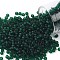 TOHO Round Seed Beads, Japanese Seed Beads, (939F) Transparent Frost Green Emerald, 8/0, 3mm, Hole: 1mm, about 222pcs/10g