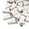 Natural White Jade Pendants, with 201 Stainless Steel Finding, Triangle, 24x15x5mm, Hole: 3x7.5mm