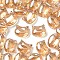 1 Strand Electroplate Glass Beads Strands, Pearl Lusted Plated, Cat Shape, PeachPuff, 10.5x8x5mm, Hole: 1.1mm, about 65pcs/strand, 25.20 inch(64cm)