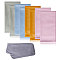 PU Imitation Leather Slip-in Glasses Case, with Suede Fiber Glasses Cleaning Cloth, Mixed Color, 182x91x7mm
