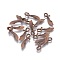 Alloy Pendants, Cadmium Free & Lead Free, Sword, Red Copper, 25x6x2mm, Hole: 2mm