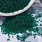 MIYUKI Delica Beads, Cylinder, Japanese Seed Beads, 11/0, (DB0776) Dyed Semi-Frosted Transparent Emerald, 1.3x1.6mm, Hole: 0.8mm, about 10000pcs/bag, 50g/bag
