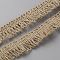 Jute Ribbon, Garment Accessories, Tan, 7/8~1 inch(22~25mm)