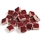 Square Shape Porcelain Mosaic Tiles, for DIY Mosaic Art Crafts, Picture Frames and More, Dark Red, 10x10mm, about 205pcs/set
