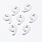 Tarnish Resistant 201 Stainless Steel Pendants, Stainless Steel Color, Number 9, 11x8x0.7mm, Hole: 0.5mm