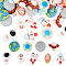 72Pcs 9 Styles 3D Astronaut Theme Resin Cabochons, Mixed Shapes, Mixed Color, 18.8~25x13.5~23x7~8.5mm, 8pcs/style