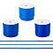 PandaHall 30M 3 Colors Hollow Pipe PVC Tubular Synthetic Rubber Cord, Wrapped Around White Plastic Spool, Mixed Color, 2mm, Hole: 1mm, 10m/color