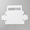Paper with PVC Cake Pop Holder Box, Cake Packaging Case with Clear Window, Rectangle, White, 185x55x50mm