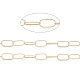 Cadenas de eslabones ovalados con textura de latón CHC-M025-26A-G-2