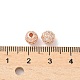 Круглые латунные микро проложить кубического циркония бусы ZIRC-N016-01RG-6MM-2