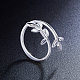 Shegrace модные кольца-манжеты из стерлингового серебра с родиевым покрытием 925 шт. JR50B-2