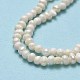 Hebras de perlas de agua dulce cultivadas naturales PEAR-F018-12-4