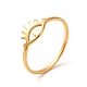 Ионное покрытие (ip) 201 полое кольцо из нержавеющей стали для женщин RJEW-G266-21G-3