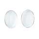 Transparent Oval Glass Cabochons X-GGLA-R022-18x13-2