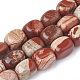 Chapelets de perles en jaspe rouge naturel G-S299-79-1