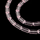 Chapelets de perles en verre transparent GLAA-R162-10x4-06-1