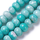Agate teinte naturelle brins de perles imitation turquoise G-P425-01A-02-2