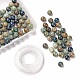 100pcs 8mm perles rondes en chrysocolle naturelle DIY-LS0002-21-1