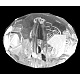 Facettierte rondellförmige transparente Acrylperlen X-PL946Y-10-1