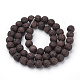Synthetic Lava Rock Beads Strands G-S277-6mm-02-2