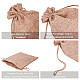 BENECREAT 24PCS Burlap Bags with Drawstring Gift Bags Jewelry Pouch for Wedding Party Treat and DIY Craft - 7 x 5 Inch ABAG-BC0001-08-18x13-4