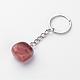 Natural Red Agate Keychain G-Q484-D08-2