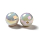 UV Plating Rainbow Iridescent Acrylic Beads PACR-D070-01H-3