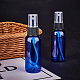 BENECREAT 20 Pack 50ml Blue Fine Mist Atomiser Spray Bottles Empty Plastic Travel Bottle Set for Toiletries Cosmetic Essential Oils MRMJ-BC0001-43-7