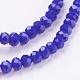Faceted Imitation Jade Glass Beads Strands X-GLAA-R135-2mm-27-3