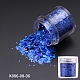 ホログラフィックネイルアートスパンコールキラキラ  3Dネイルキラキラ輝くフレーク  キラキラネイルスパンコール  ブルー  箱：3.3x3.1センチメートル  10 G /ボックス MRMJ-K006-08-06-2
