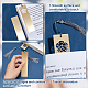 FINGERINSPIRE 4 pcs Brass Blank Bookmark with Grey Tassel 2 Style Metal Rectangle Bookmark DIY Blank Bookmarks Book Marks Page Markers Present Tags for Student Teacher Book Lover DIY Project Gift KK-FG0001-14-4