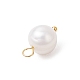 Круглые подвески из натурального культивированного пресноводного жемчуга PALLOY-JF04193-01-5