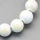 Perles rondes artisanales en porcelaine PORC-S490-8mm-08-1