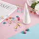 Kits de fabrication de boucles d'oreilles pendantes d'amour diy DIY-SZ0008-61-5