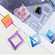 Bricolage thème de carte à jouer pendentifs moules en silicone DIY-C076-01A-1