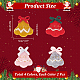 Nbeads 8Pcs 4 Colors Wool Felt Craft Christmas Bell DIY-NB0008-88-2