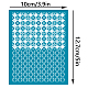 Olycraft 4x5 Zoll quadratische Muster-Tonschablonen DIY-WH0341-202-2