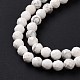 Chapelets de perles en howlite naturelle G-H273-02B-5