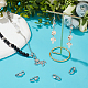 10 шт. латунные винтовые карабинные застежки KK-NB0003-49-5