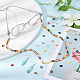 Dicosmétique 1200 pièces 10 couleurs anneaux de liaison en acrylique petits anneaux de chaîne de liaison ovales anneaux de liaison ouverts connecteurs à maillons rapides pour bijoux lunettes chaînes de câbles fabrication bricolage artisanat SACR-DC0001-02-5