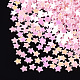 輝くネイルアートの輝き  マニキュアスパンコール  キラキラネイルスパンコール  スター  ピンク  2.5x2.5x0.3mm X-MRMJ-T017-04K-2