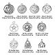 20 pièces 10 styles pendentifs en alliage de style tibétain TIBEP-CJ0001-82-2