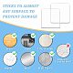 GORGECRAFT 8PCS Transparent Silicone Door Handle Bumper Soft Square Wall Protector Self Adhesive Door Knob for Wall Shield Guard Sliding Clear Door Bumpers Stopper Silencer DIY-WH0366-53-7