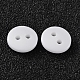 2-Hole Flat Round Resin Sewing Buttons for Costume Design BUTT-E119-20L-19-2