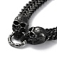 Ion Plating(IP) 304 Stainless Steel Wheat Chain Necklaces NJEW-P288-09AS-2