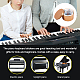 Autocollants de clavier de piano amovibles en plastique pvc sans bâton DIY-WH0030-92-7