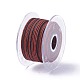 編組鋼線ロープコード  ジュエリーDIY製版材料  スプールで  暗赤色  約5.46ヤード（5m）/ロール  3mm OCOR-G005-3mm-A-02-2