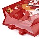 Borse impermeabili in tessuto non tessuto laminato a tema natalizio ABAG-B005-01B-01-3