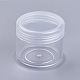 透明PSプラスチッククリームジャー20g  化粧品の美顔器  ねじ蓋付き  透明  3.9x3.4cm  容量：20g MRMJ-WH0011-F01-1